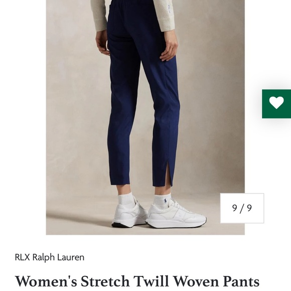 RLX Ralph Lauren Navy Straight Leg Pants